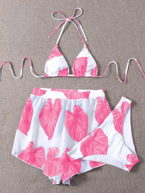 Adjustable Three-piece Bikini Straps Swimsuit Women - ROUTINE FASHION